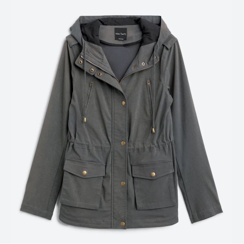 Eden Society Cargo Jacket in Dark Gray